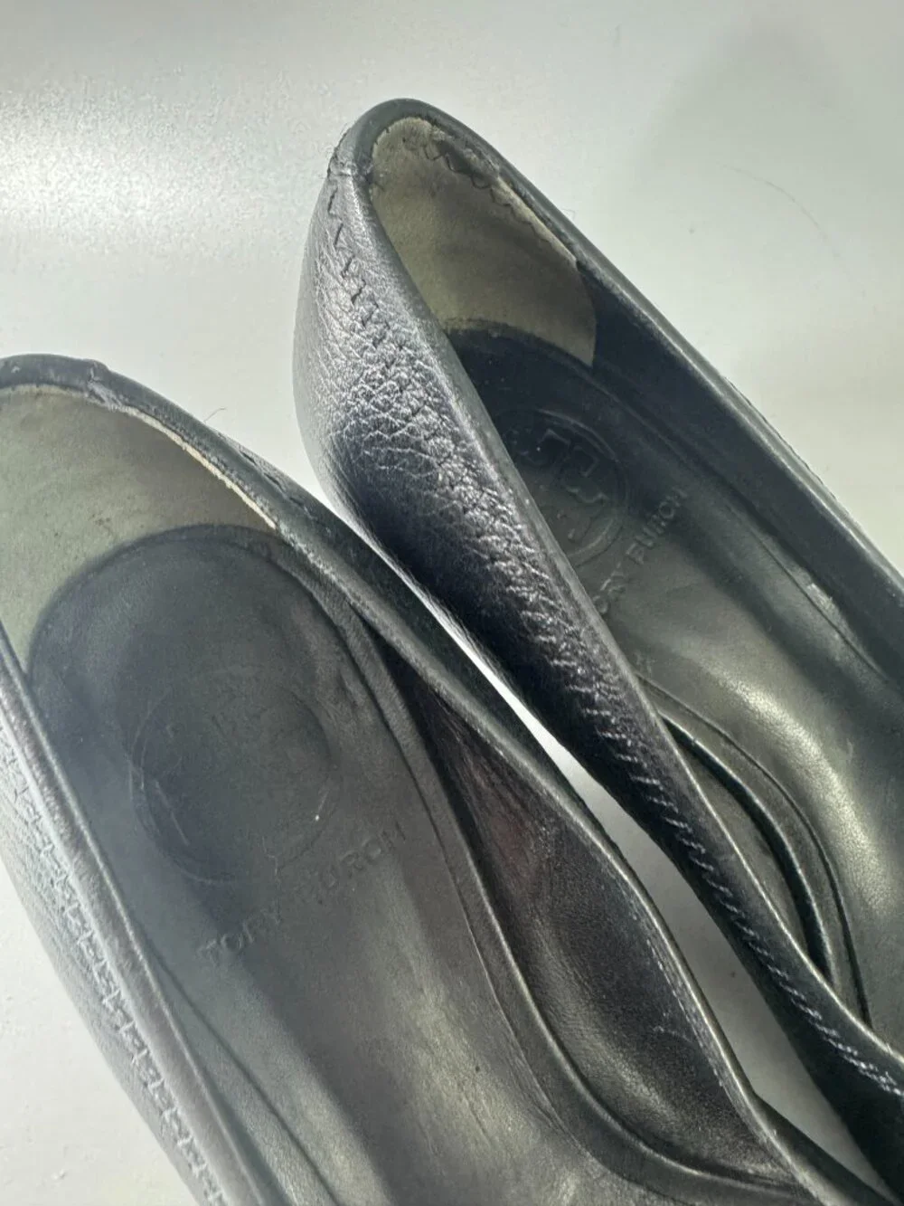 TORY BURCH Sally 2 Peep Toe Wedge Pump Size 6 1/2
